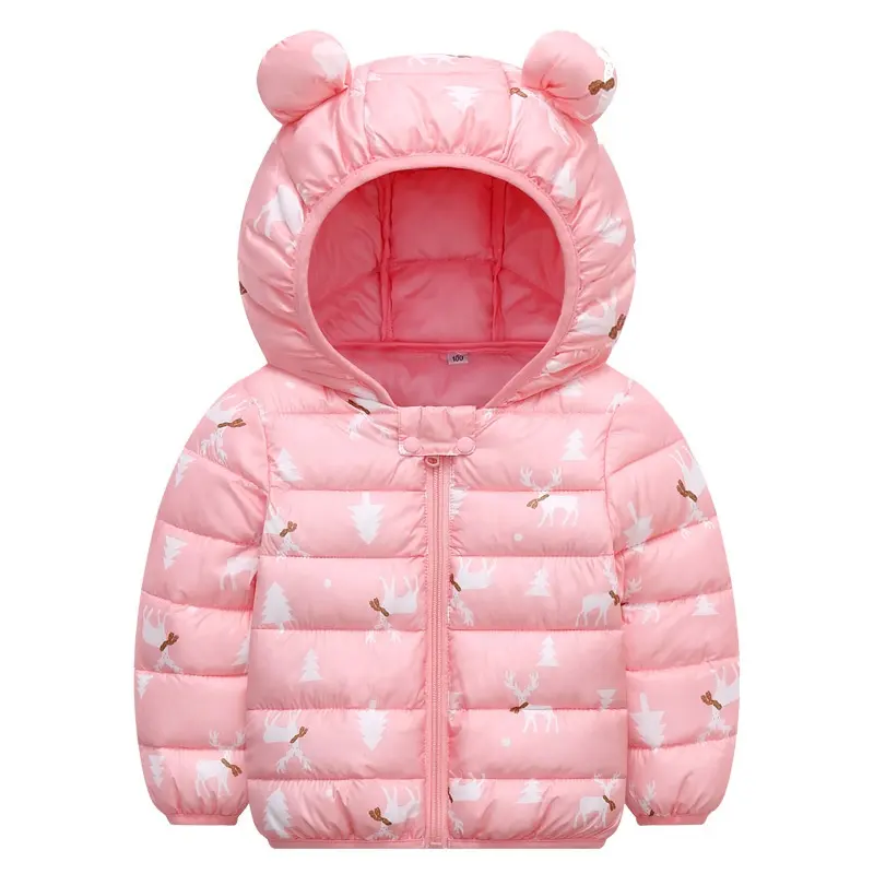 Filouda Baby Boys Girls Winter Jacket Fleece Lined Down Cotton Windproof Warm Hooded Puffer Coats