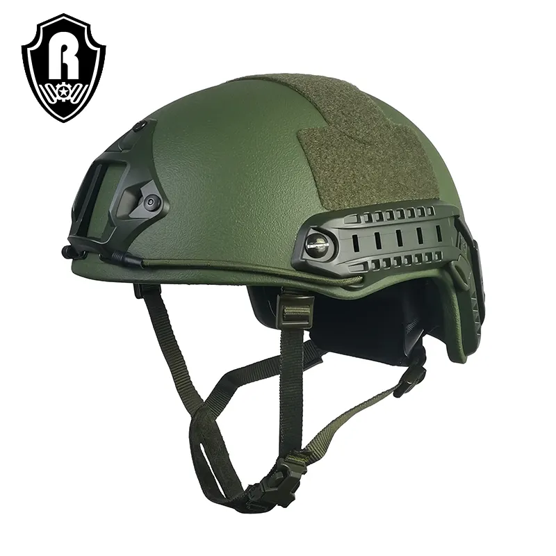 Hot Sale Alta qualidade personalizado Army Green Tactical Safety Helmet Combat Helmet Aramid FAST Helmet