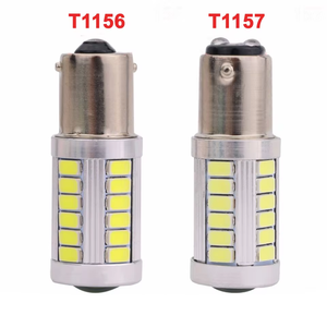 หลอดไฟเลี้ยวสำหรับรถยนต์ LED 1157 1156 33 SMD 5630ไฟท้ายเบรกหลังรถยนต์หลอดไฟ LED DC 12V - Product Image 2
