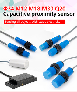 Sensor de proximidad capacitivo M12 de salida PNP NPN no blindado para detección de no metales