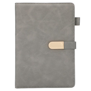 Fábrica al por mayor A5 grueso cuaderno pequeño botón fresco diseño Simple cuero Tapa dura estudiante negocios moda papel térmico - Product Image 1
