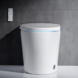 Yeni Modern sıhhi tesisat wc tek parça sifon Jet kızarma akıllı akıllı bide su dolap tuvalet otomatik sifonlu tuvalet - Product Image 4