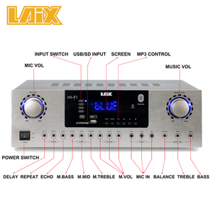 AMPLIFICADOR DE Karaoke con entrada USB/AUX, sintonizador FM/función BT - Product Image 5