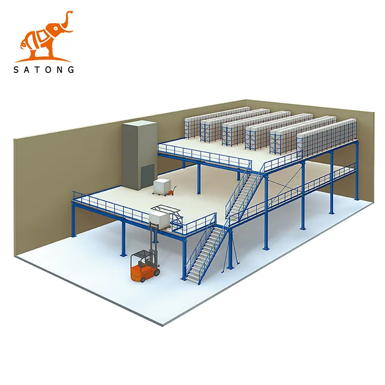 SATONG Garret Floor Platform Panels Mezzanine Racking for factory workshop office warehouse