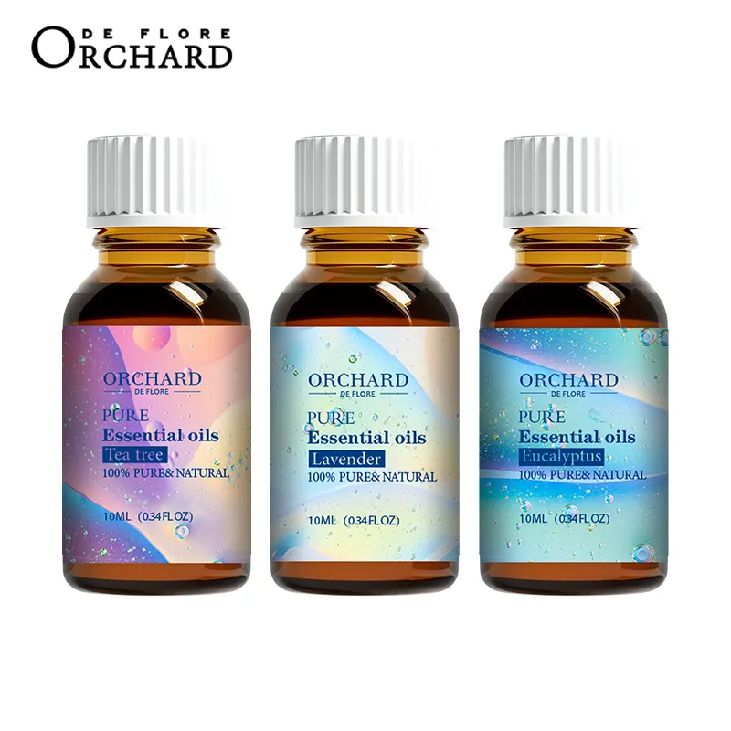 ORCHARD Private Label 100% Pure Cor Azul Cuidados Com A Pele Massagem Essencial Oil Set