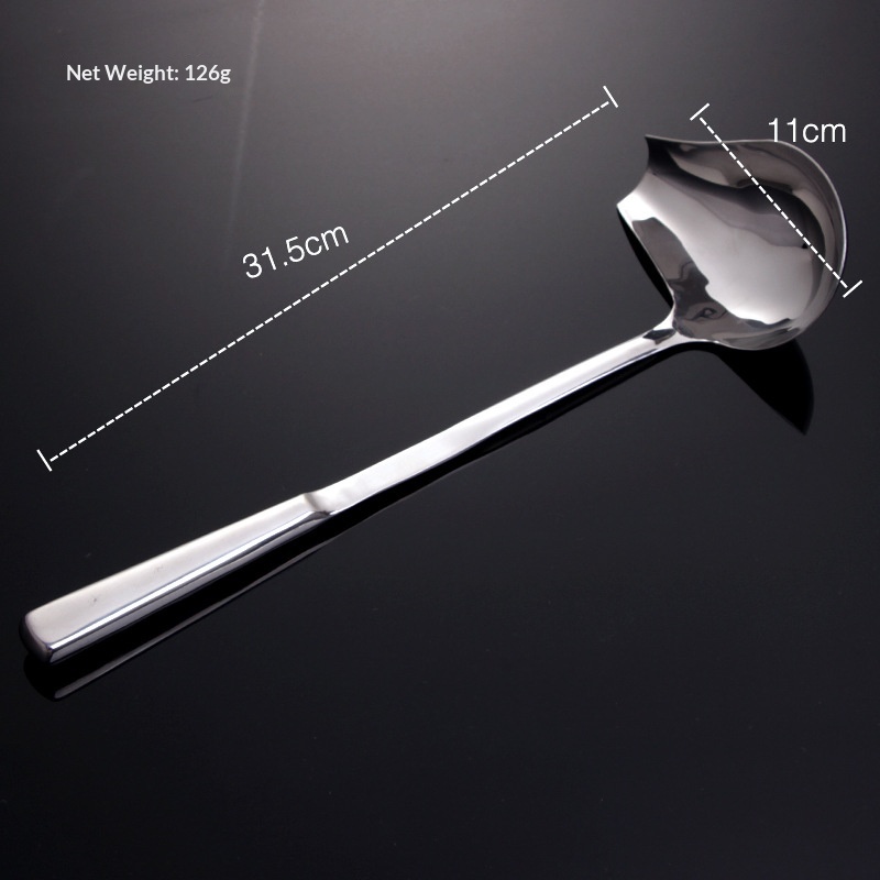 304ss oil spoon silver