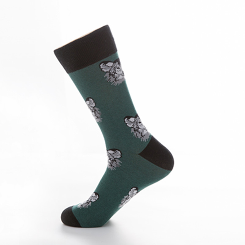 New Design Pet Socks Dogs Nice Men Wholesale Socks Fashion Mid Calf Plus Size Crew Socks