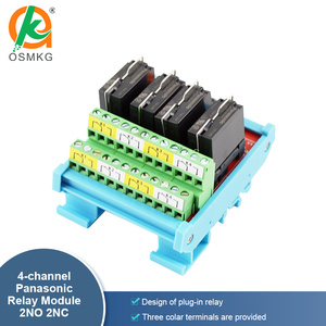 Oshangming 5A 2NO 2NC IO Board 4 entradas 4 salida de relé Board 12V/24V Módulo de relé para sensor - Product Image 3