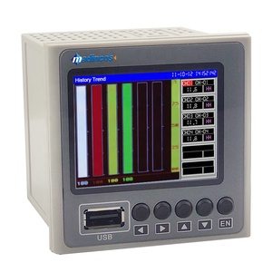 MPR400:2/4 canales Mini Industrial Digital Analógico 4-20ma/0-10VDC Color Grabadora de tabla de presión sin papel con USB /RS485 Modbus - Product Image 6