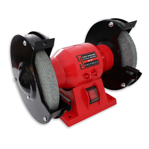 高品质电动工具220v 250瓦双150毫米6英寸电动砂轮磨刀抛光机迷你台式磨床 - Product Image 1