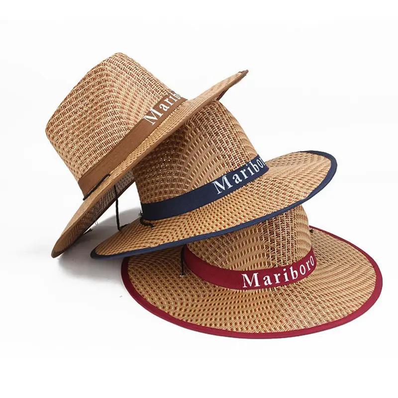 2024 Popular sombrero ala plana Flex fit casual desestructurado puro sólido Stetson color a granel Mini sombrero de vaquero de gamuza de paja mexicano