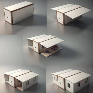 Nhà thiết kế chuyên nghiệp trình bày bản vẽ thiết kế mở rộng container nhà prefab mở rộng kết cấu thép xây dựng để bán - Product Image 4