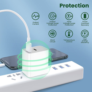 33W çift bağlantı GAN USB C duvar şarj hızlı şarj akıllı blok Apple elektrik OTP koruma ile - Product Image 5