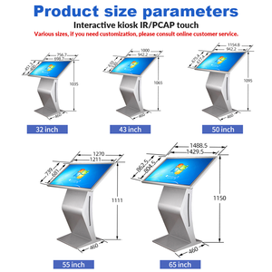 Shopping Mall Touch Screen 43 Inch Horizontal Floor Stand LCD <strong>Information</strong> Interactive Touch Kiosk with Factory Price - Product Image 5