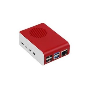Neues Raspberry Pi 4 ABS-Gehäuse mit rot-weißem Gehäuse aus Lüfter kunststoff für Raspberry Pi 4 Modell B. - Product Image 2