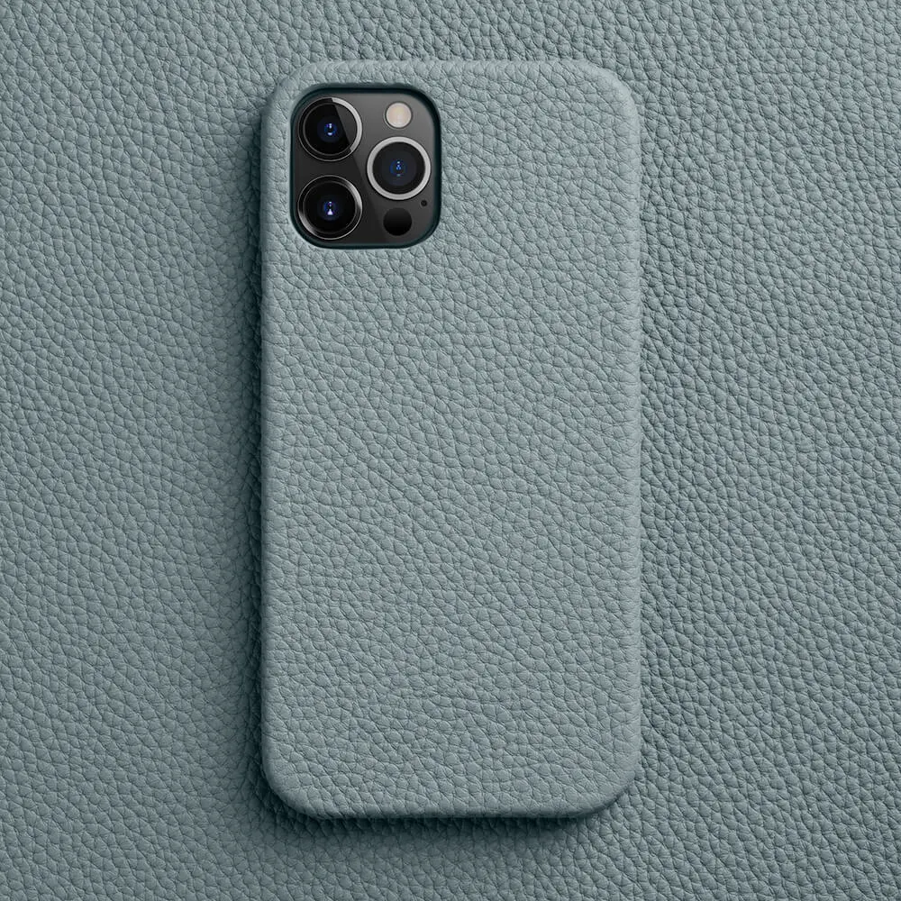Design personalizzato Pebble Grain vera pelle custodia in vera pelle per cellulare per lusso Funda iPhone 14 Pro Max XR 11 12 13 Cover