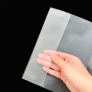 Factory Wholesale Pvc Transparent Book <strong>Cover</strong> Notebook protection Book <strong>Cover</strong> PVC Frosted Transparent Passport <strong>Cover</strong>