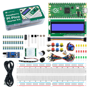 Raspberry Pi Pico Basic Starter Kit con Breadboard, modulo Display LCD I2C 1602, Servo Mirco 9g per Raspberry Pi Pico - Product Image 1