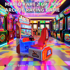 マリオカート2 GPクラシック人気アメリカ車アーケードビデオレースゲームコイン支払い方法シミュレーター運転装置ホーム使用