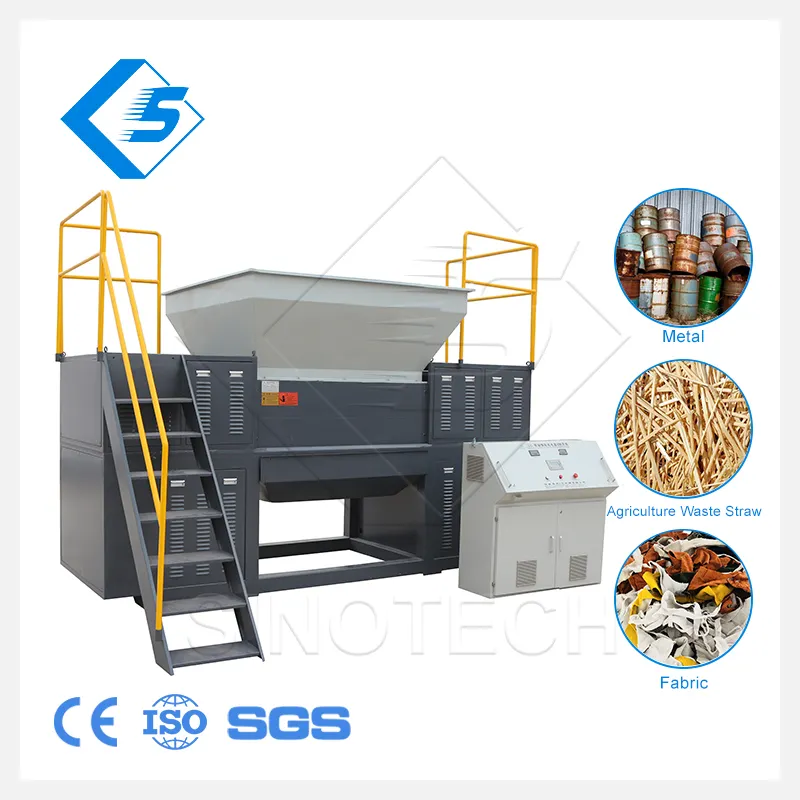 portable industrial herb electronic waste industrial strip fabric cut paper heavy duty metal chip big shredder with baler