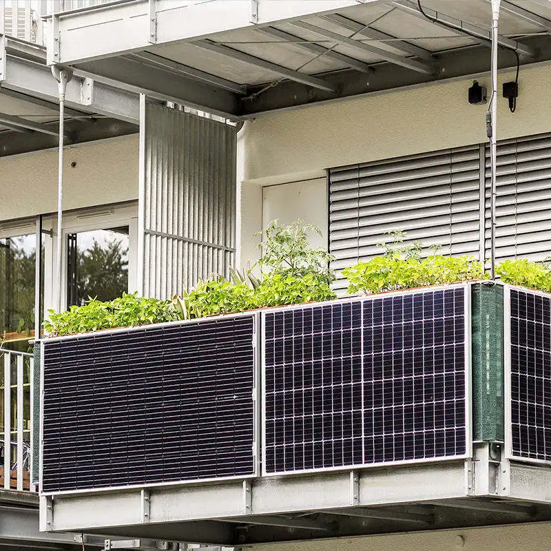 Công suất cao balkonkraftwerk MIT Speicher ban công tấm pin mặt trời 600W 800W Watt trên lưới ban công hệ thống năng lượng mặt trời
