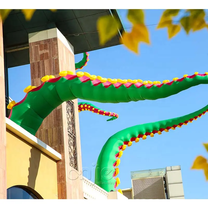 Polvo pendurado inflável gigante personalizado com modelo animal do monstro de 8 pés para decorações ou propaganda
