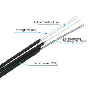 erschwingliches Glasfaserkabel 1-Core vorgekoppeltes Drop-Cable mit hochwertigem Glasfaser-1-Core in Kommunikationsnetzwerkprodukt - Product Image 4