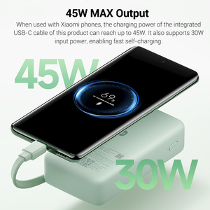Xiaomi entegre dahili kablo tipi C ekran-ekran güç banka 10000 45W Max çıkış taşınabilir iPhone şarj cihazı Pro Xiaomi - Product Image 6
