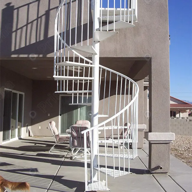 Prima High quality steel spiral staircase design models for outdoor spiral stairs