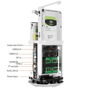 Intel N100 Mini <strong>Linux</strong> <strong>Computer</strong> White RJ45 LAN PC Firewall &amp; VPN Router NAS with 2 LAN Ports in Stock - Product Image 3