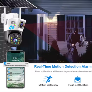 Rscamtom Okam Pro 12MP户外IP摄像机三镜头PTZ运动检测报警双向语音360 Wifi 12MP三镜头PTZ摄像机 - Product Image 2