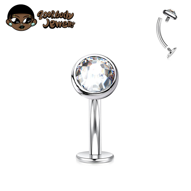 Plata + Rhinestone Claro
