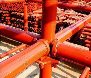 Ringschlossgerüst komplette Metallkonstruktion Schleifengerüst Ringschloss-Schleifen typ Stahlrohrgerüst