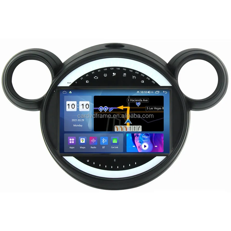 Aijia วิทยุรถยนต์ขนาด9นิ้ว,วิทยุรถยนต์ระบบสัมผัสสำหรับ Bmw Mini R60 2011-2014ระบบนำทาง GPS สเตอริโอ