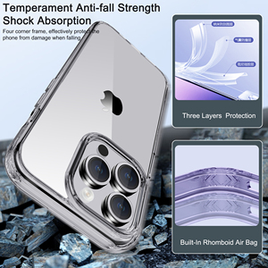 IPAKY for iPhone 15 Pro Max Case Ultra Clear Silicone Soft Phone <strong>Cover</strong> Plus IPhone15Pro 15Pro Camera Shockproof Fundas Capas - Product Image 5