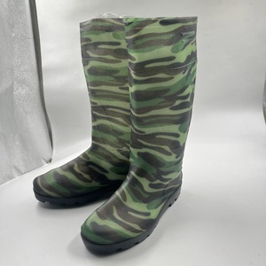 พีวีซีพลาสติกความปลอดภัย Gumboots ผู้ชายเข่าสูงพรางรองเท้ากันฝนกันน้ํา - Product Image 3