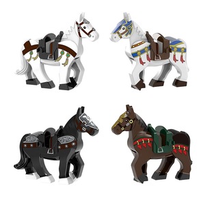 Üç krallık çocuk ve beş kaplan 5-7 yaş aralığı için eğitici oyuncak antik savaş at blokları bağlar - Product Image 1