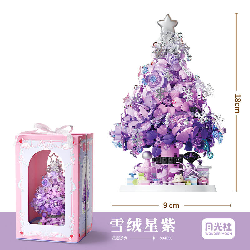 804009 สโนว์เวลเวทสตาร์ สีม่วง (ไม่มีฝาแก้ว)