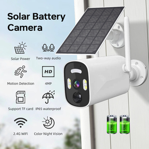 4MP 4 pz telecamere solari H.265 citofono Audio 10 canali Nvr Kit WiFi sistema di sicurezza senza fili per esterni telecamera solare - Product Image 2