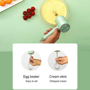 El mikseri 3 hız el sarımsak et gıda kıyıcı 1 1 el mikseri elektrikli kırıcı Usb Mini gıda kıyıcı Blender mikser - Product Image 4