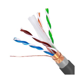 Per esterno PVC 4P doppino intrecciato sistema di telecomunicazione Cat6 SFTP LAN cavo 100m cablaggio di comunicazione - Product Image 1