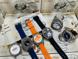 2024 vendita calda Reloj speciale Smartwatch Z83 Max ricarica Wireless <span class=keywords><strong>3</strong></span> diverse bande NFC giochi Smart Watch Z85max PK ultra 7 in <span class=keywords><strong>1</strong></span>