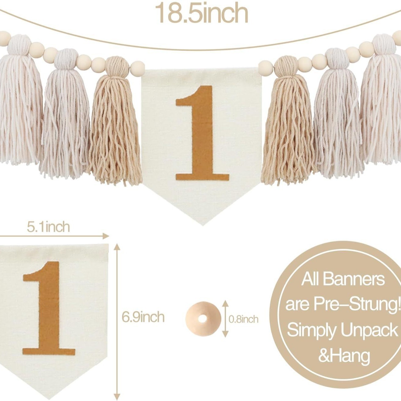Bannière beige