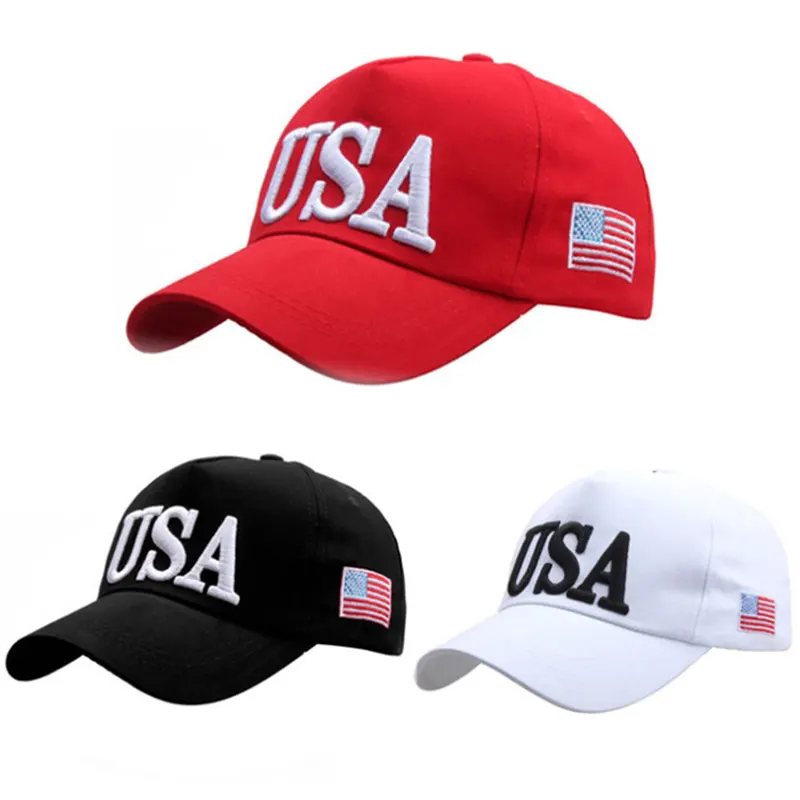 Fabriek Groothandel Usa Baseball Cap Verstelbare America Kaart Geborduurde Honkbal Hoed Mannen Vrouwen Honkbal Hoeden Voor Sport