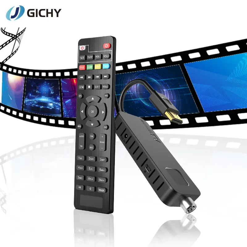 Toàn cầu phiên bản Hidden Mini TV Stick H265 1080P Full HD DVBT2 TV Receiver