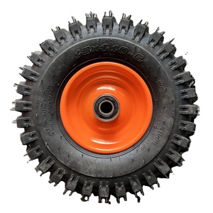 Bán buôn 13 inch khí nén xe cút kít 4.10 lốp bên ngoài mới 3.50-8 3.50-4 Ball bearing kim loại rim Inflatable 4.10-6 cao su - Product Image 4