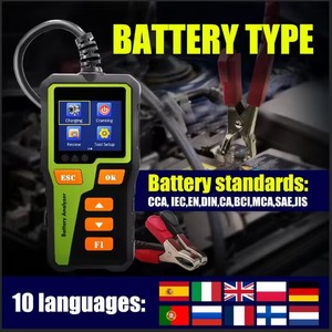 BT30 Neuer 12V Kurbel lades tatus Diagnose code leser Auto Battery Analyzer Tester Kombination Batterie test - Product Image 6