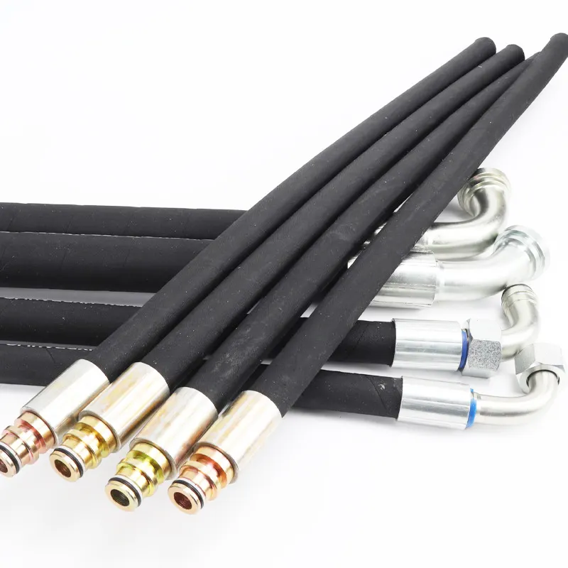 High Quality Synthetic Rubber High Pressure En 856 4sp Steel Wire Spiraled Hydraulic Hose