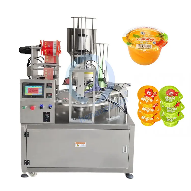 Máquina de sellado de taza de cono rotativo de helado/yogurt, alta eficiencia