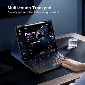 MoKo Touchpad Desmontable 7 Colores Retroiluminado Teclado Inalámbrico Cubierta Smart Bluetooth Keyboard Case para iPad Pro 13 Pulgadas Case 2024 - Product Image 3